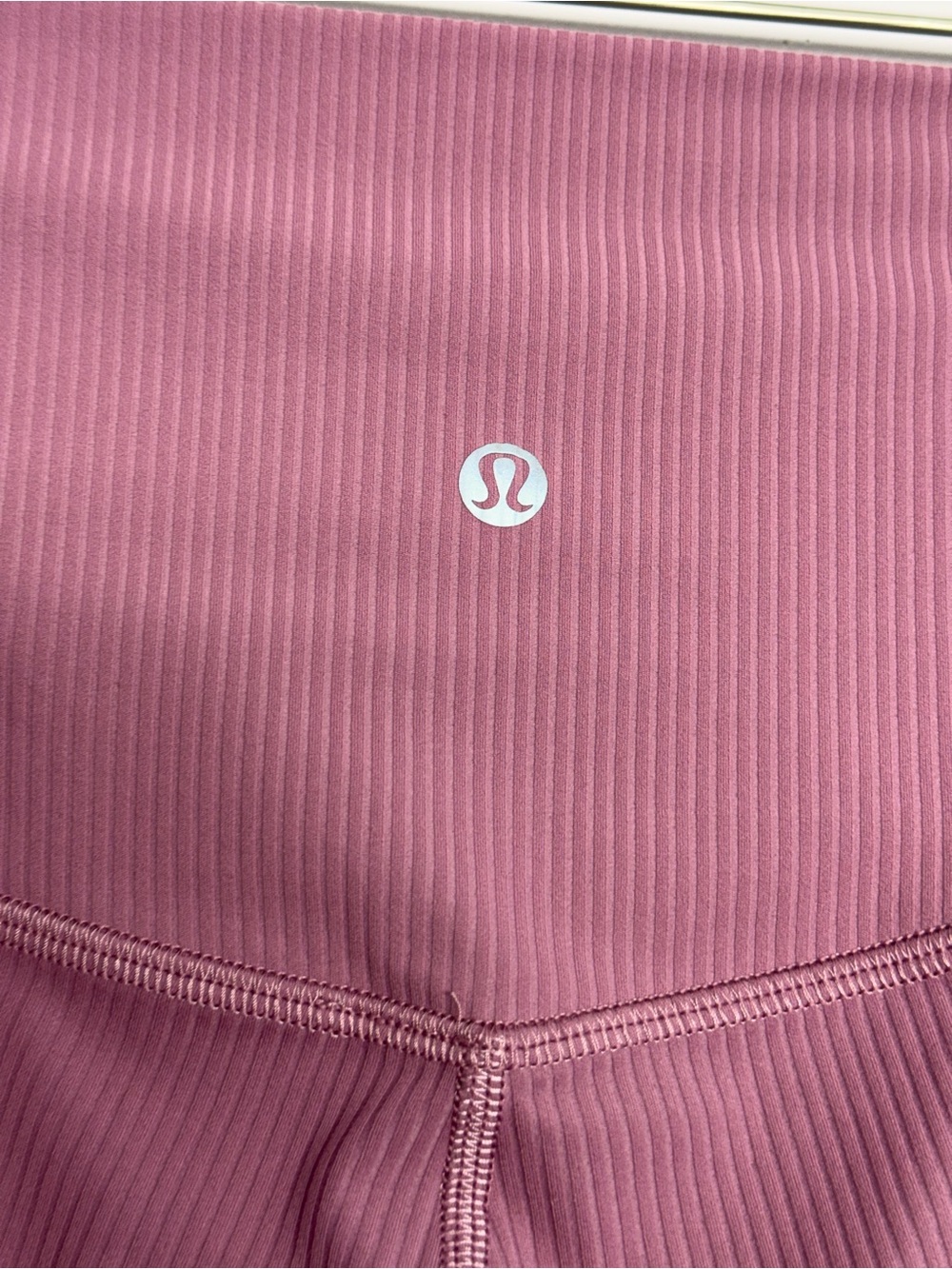 Lululemon Align Ribbed High-Rise Pant 25" Velvet Dust Size 6 Pink - Picture 4 of 5